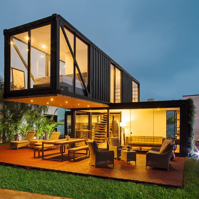 Wonderful Two Story Shipping Container Home, Peru